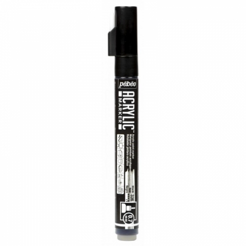 Marker Pebeo, Acrylic, 0.7mm, Black 36