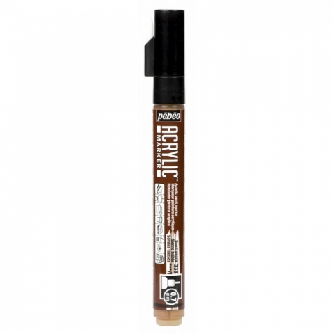 Marker Pebeo, Acrylic, 0.7mm, Burnt sienna 33