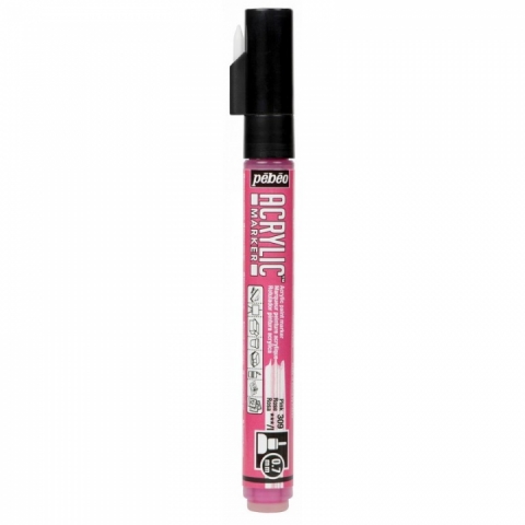 Marker Pebeo, Acrylic, 0.7mm, Pink 09