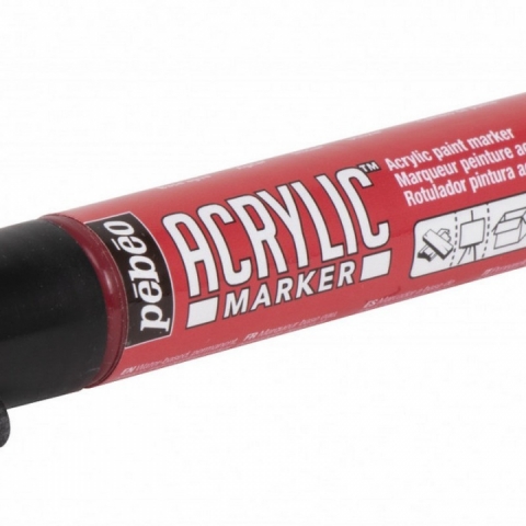 Marker Pebeo, Acrylic, 0.7mm, Red 08