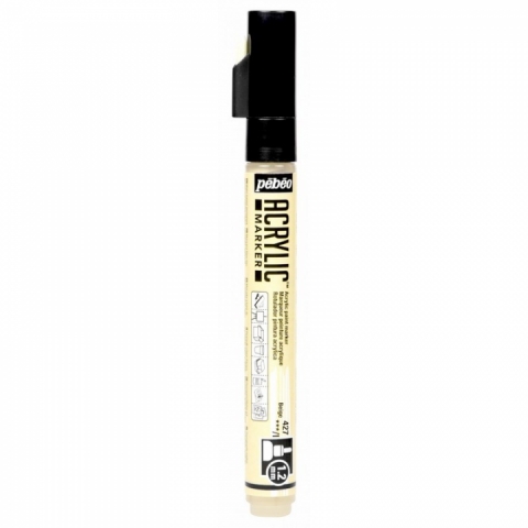 Marker Pebeo, Acrylic, 1.2mm, Beige 27