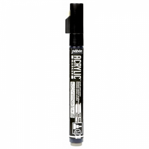 Marker Pebeo, Acrylic, 1.2mm, Black 36