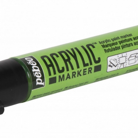 Marker Pebeo, Acrylic, 1.2mm, Bright green 24