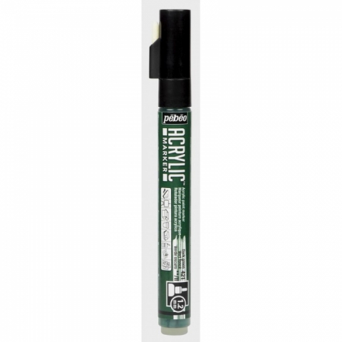 Marker Pebeo, Acrylic, 1.2mm, Dark green 21