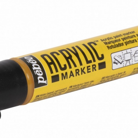 Marker Pebeo, Acrylic, 1.2mm, Dark yellow 03