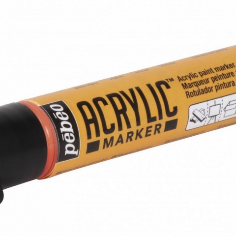 Marker Pebeo, Acrylic, 1.2mm, Fluo orange 42