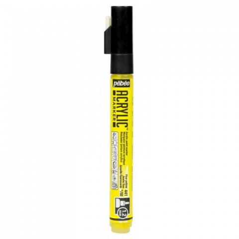 Marker Pebeo, Acrylic, 1.2mm, Fluo orange 42