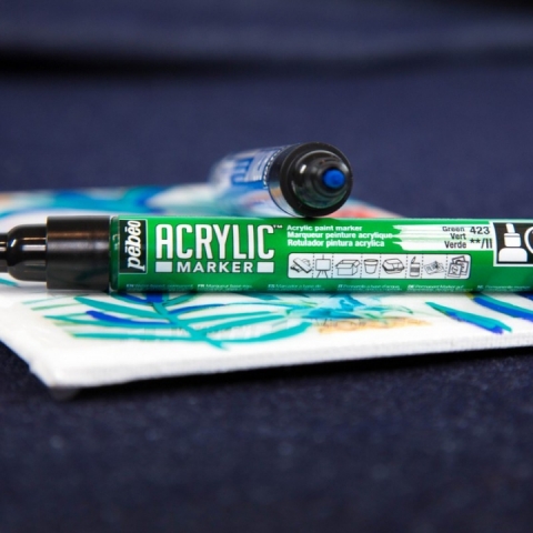 Marker Pebeo, Acrylic, 1.2mm, Green 23
