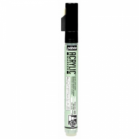Marker Pebeo, Acrylic, 1.2mm, Green grey 25