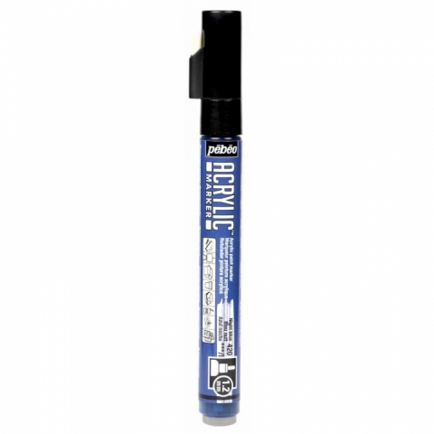 Marker Pebeo, Acrylic, 1.2mm, Night blue 20