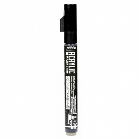 Marker Pebeo, Acrylic, 1.2mm, Precious black 55