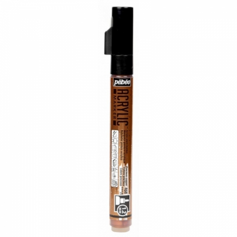 Marker Pebeo, Acrylic, 1.2mm, Precious copper 58