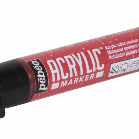 Marker Pebeo, Acrylic, 1.2mm, Precious red 51