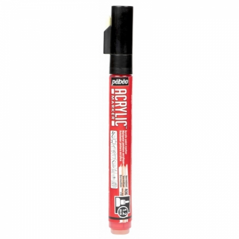 Marker Pebeo, Acrylic, 1.2mm, Vermilion 06
