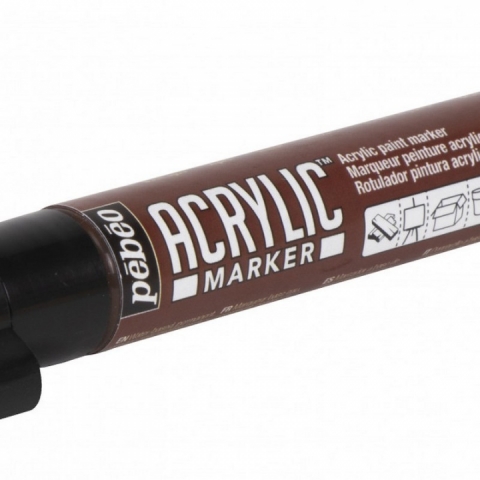 Marker Pebeo, Acrylic, 4mm, Burnt sienna 33