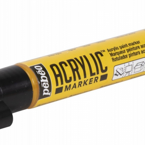 Marker Pebeo, Acrylic, 4mm, Dark yellow 03