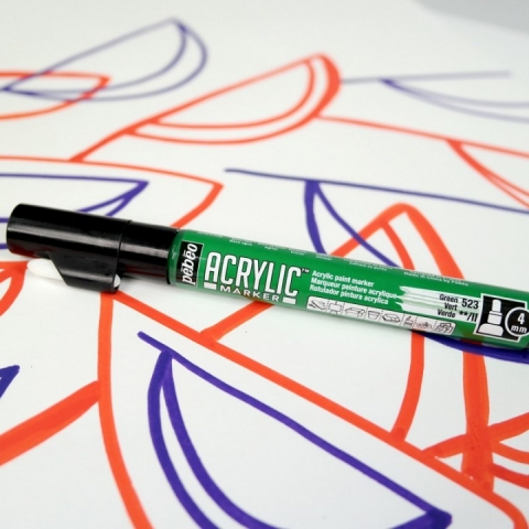 Marker Pebeo, Acrylic, 4mm, Green 23