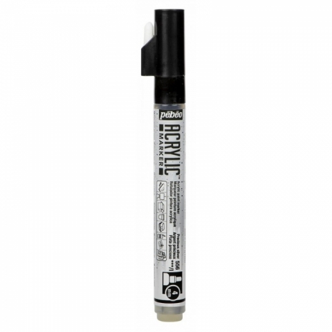 Marker Pebeo, Acrylic, 4mm, Precious silver 56