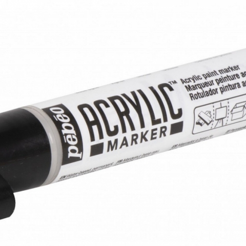 Marker Pebeo, Acrylic, 4mm, white 01