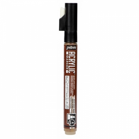 Marker Pebeo, Acrylic, 4mm dalta, Burnt sienna 33