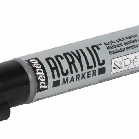 Marker Pebeo, Acrylic, 4mm dalta, Grey 35