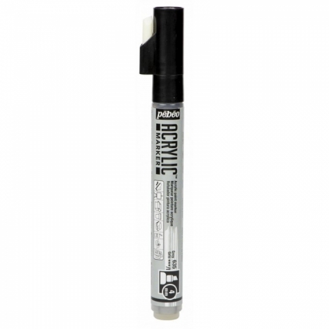 Marker Pebeo, Acrylic, 4mm dalta, Grey 35