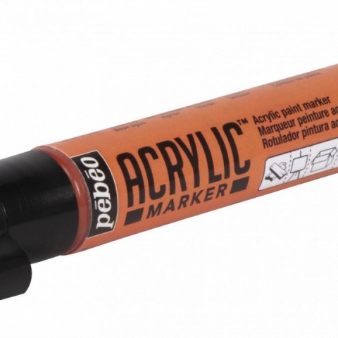 Marker Pebeo, Acrylic, 4mm dalta, Orange 05