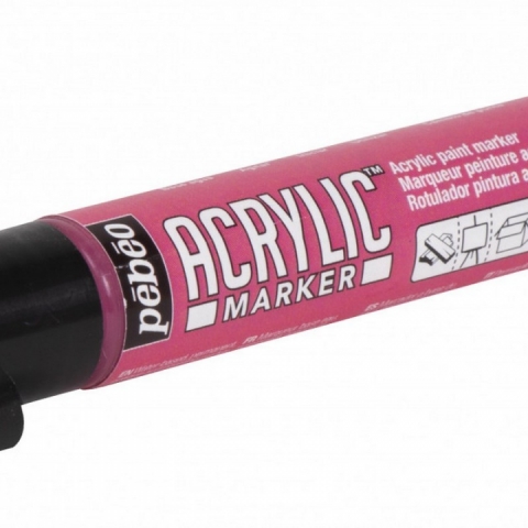 Marker Pebeo, Acrylic, 4mm dalta, Pink 09