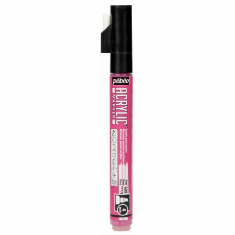 Marker Pebeo, Acrylic, 4mm dalta, Pink 09