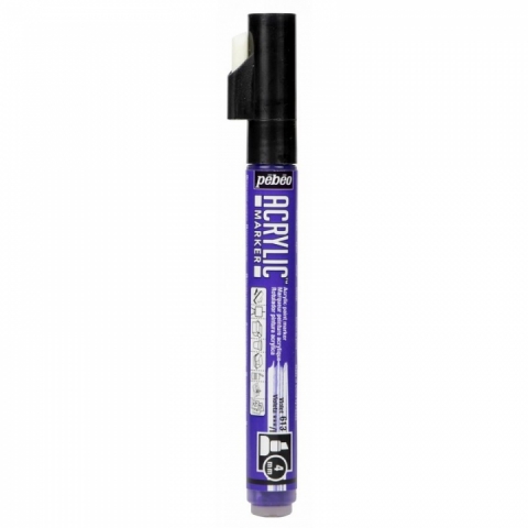 Marker Pebeo, Acrylic, 4mm dalta, Violet 13