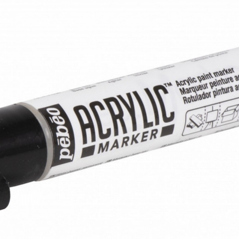 Marker Pebeo, Acrylic, 4mm dalta, White 01