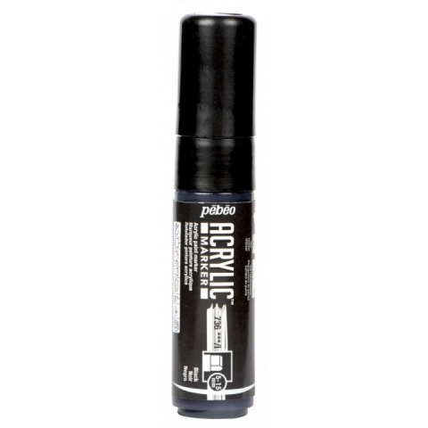Marker Pebeo, Acrylic, 5-15mm multi-stroke, Black 36