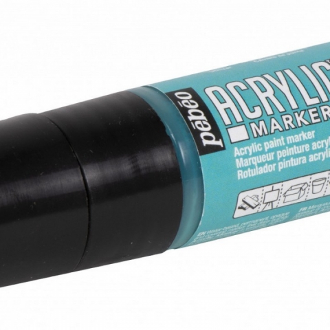 Marker Pebeo, Acrylic, 5-15mm multi-stroke, Caribbean blue 18