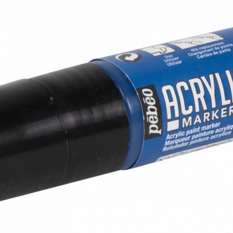 Marker Pebeo, Acrylic, 5-15mm multi-stroke, Cyan 17