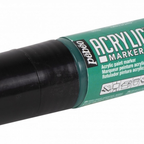Marker Pebeo, Acrylic, 5-15mm multi-stroke, Emerald green 22
