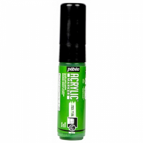 Marker Pebeo, Acrylic, 5-15mm multi-stroke, Green 23