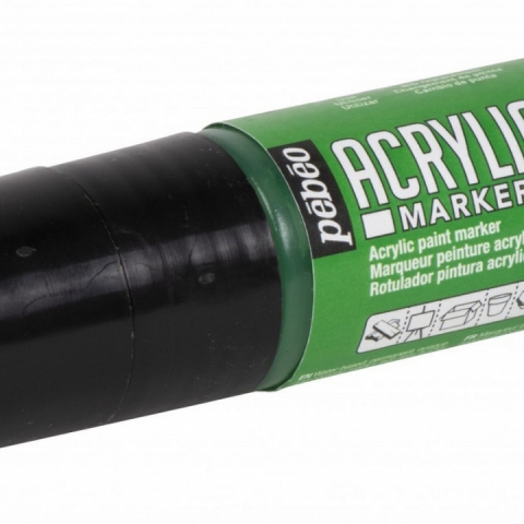 Marker Pebeo, Acrylic, 5-15mm multi-stroke, Green 23