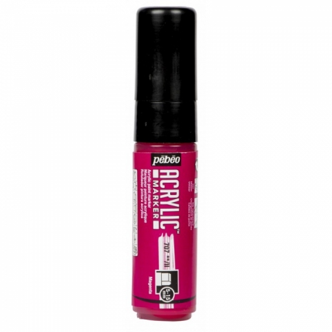 Marker Pebeo, Acrylic, 5-15mm multi-stroke, Magenta 07