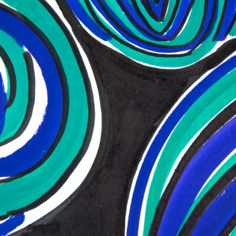 Marker Pebeo, Acrylic, 5-15mm multi-stroke, Ultramarine blue 19