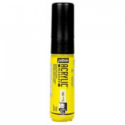 Marker Pebeo, Acrylic, 5-15mm multi-stroke, Yellow 02