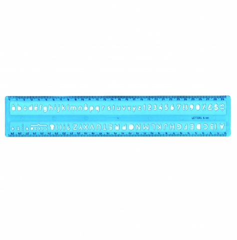 Rigla alfabetar cu caractere de 6 mm art 5006