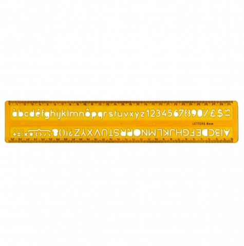 Rigla alfabetar cu caractere de 8 mm art 5008