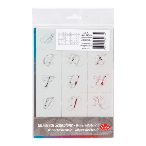 Sabloane Litere cursiv. H 20-30 mm 26965
