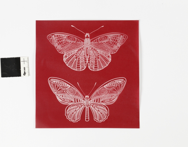 Sablon serigrafie fluture 20x22 cm 27065