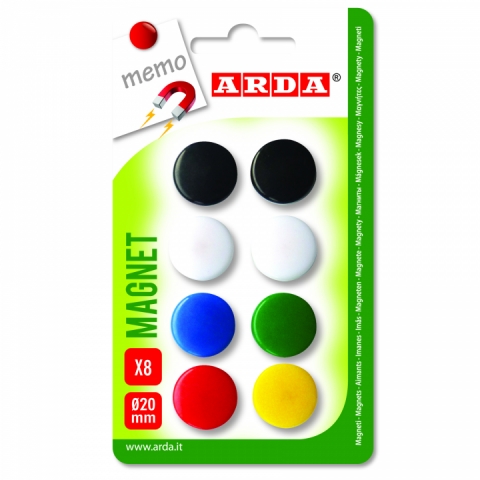 Set 8 magneti 20 mm diametru