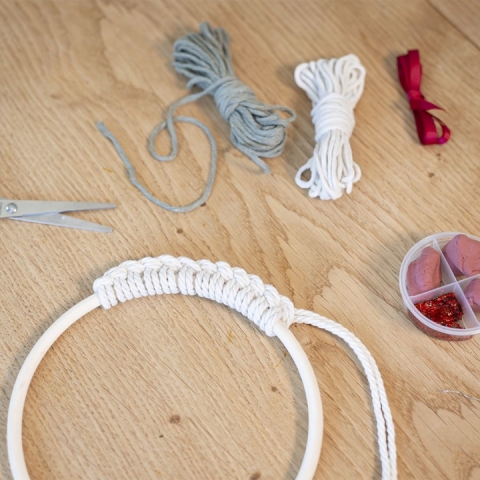Set macrame coroana craciun 977699