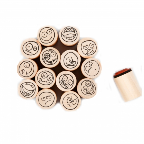 Set stampile Smiley, 15 buc H: 26 28581