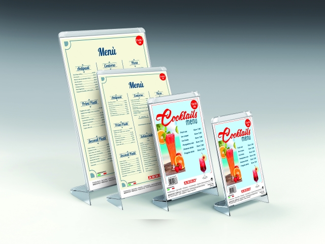 Suport A4 vertical pentru imagini, reclame sau brosuri