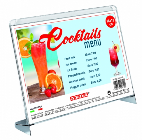 Suport vertical pentru imagini, reclame sau brosuri 80O1813CR