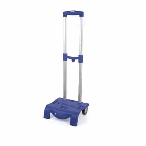 Troler cu rotile, albastru, pentru ghiozdan sau rucsac art 200004003